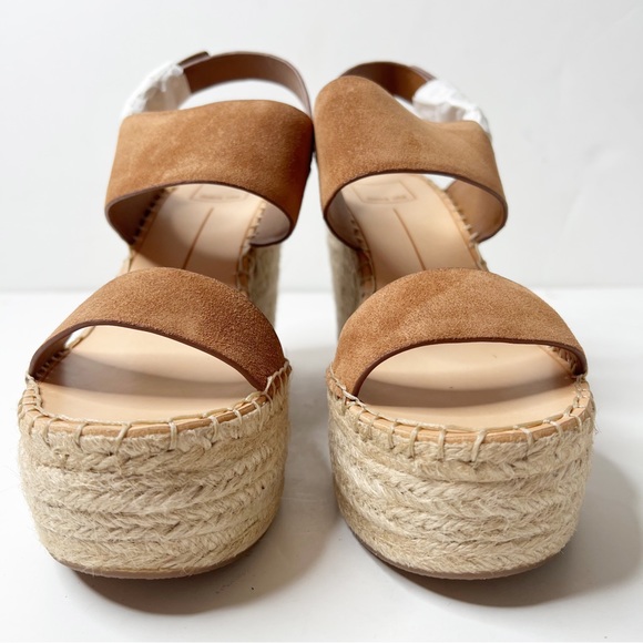 Dolce Vita Spiro Wedge Sandal, Women's Size 8.5 Brown Suede NEW Platform Chunky - Picture 3 of 10